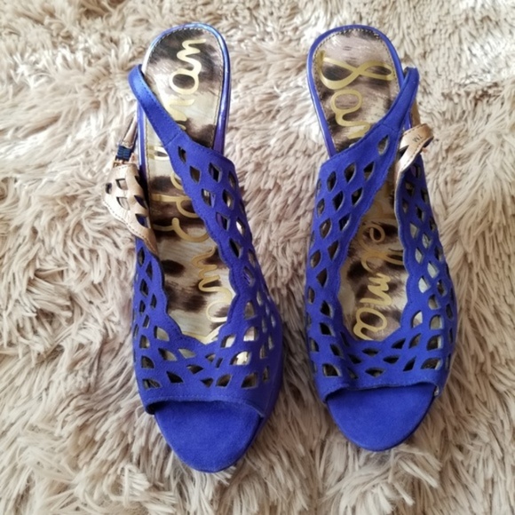 Sam Edelman Shoes - Sam Edelman Slingback Stiletto Heels Platform Peep